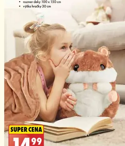 Smukee Prikrývka detská škrečok