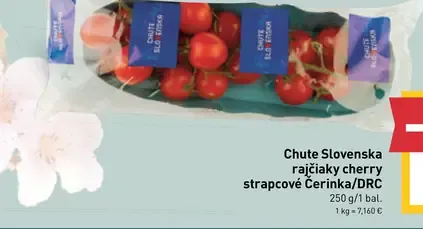 Chute Slovenska rajčiaky cherry strapcové Cerinka/DRC