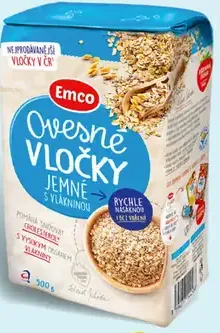 Emco ovsené vločky jemné s vlákninou