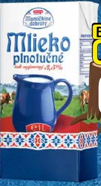 Pribináček Dobroty Mlieko plnotučné