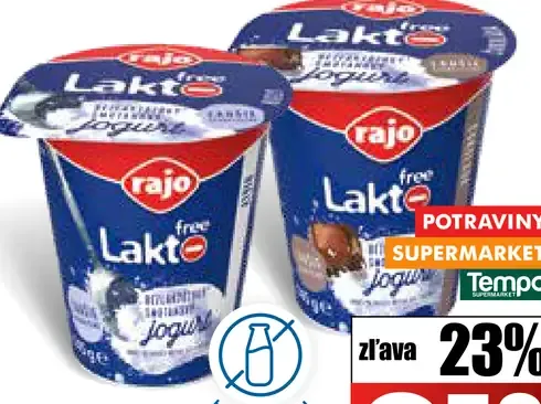 Rajo Laktofree jogurt bezlaktózový smotanový 2 druhy