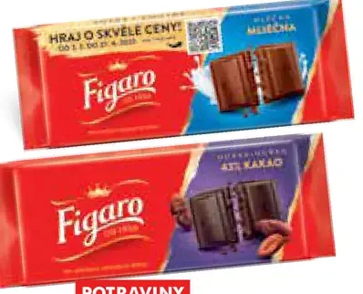 Figaro čokoláda Horká & mliečna