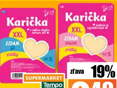 Karička Eidam plátky XXL 2 druhy