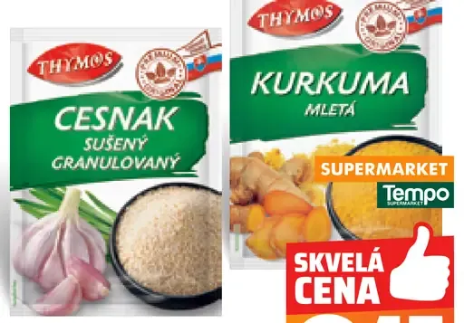 Thymos Cesnak a Kurkuma granulovaný