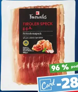 K-Favourites Sušená údená šunka