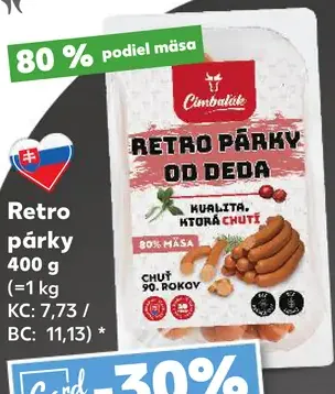 Retro párky Odoba