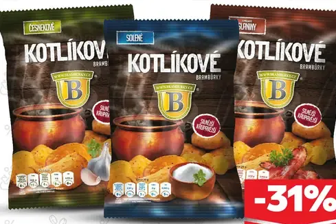 Kotlíkové Brambůrky zemiakové lupienky