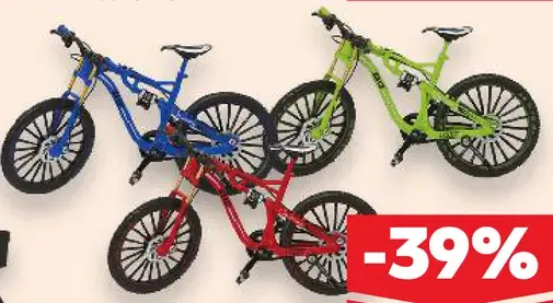 Kovový model bicykla
