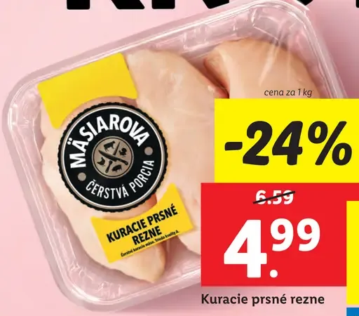Mäsiarova kuracie prsné rezne