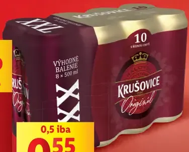 Krušovice 10° svetlé výčapné pivo