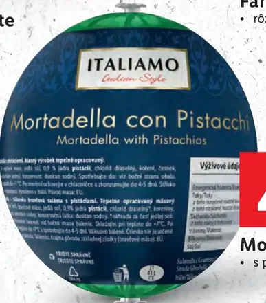 Italiano Mortadella con Pistacchi