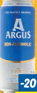 Argus nealkoholické plechovka
