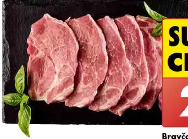 Bravčová krkovička bez kosti, plátky