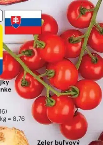 Tesco paradajky cherry na stonke