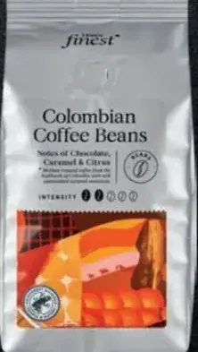 Tesco Finest Colombian pražená zrnková káva