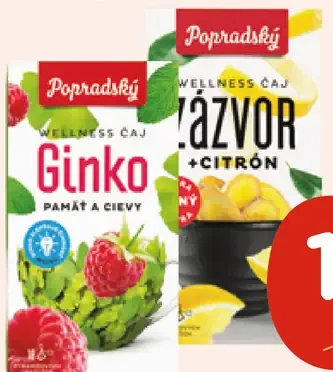 Popradský Wellness Čaj zázvor + baza