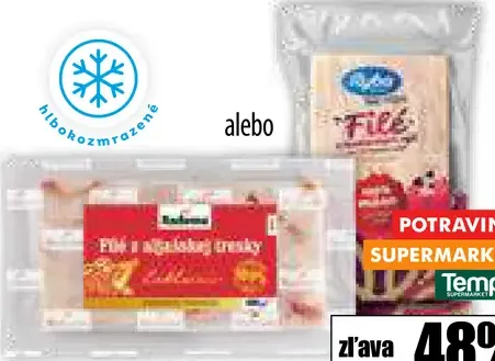Filé z aljašskej tresky hlbokozmrazené