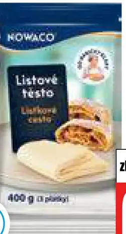 Nowaco Lístkové cesto hlbokozmrazené