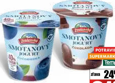 Zvolenský smotanový jogurt 2 druhy
