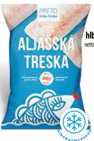 Tiefkühlprodukte Aljaška treska filety