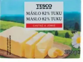 Tesco maslo 82% tuku
