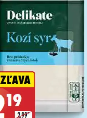 Delikate Kozí syr plátky