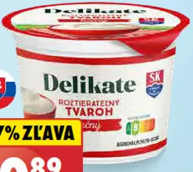 Delikate Tvaroh tučný roztierateľný