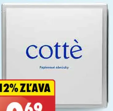 Cottè Servítky papierové