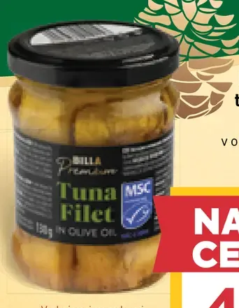 BILLA Premium tuniakové filety v olivovom oleji