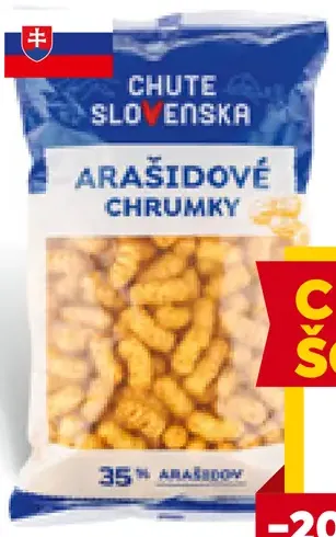 Chute Slovenska arašídové chrumky