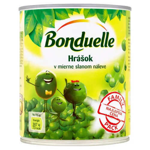Bonduelle Hrášok v mierne slanom náleve