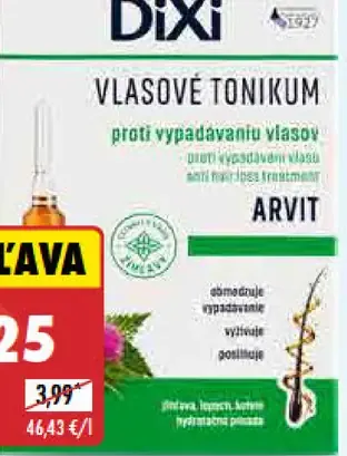 Dixi Vlasové tonikum Arvit