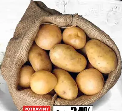 Zemiaky žlté neskoré prané šalátové