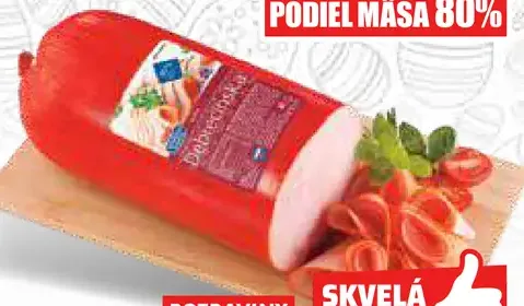 Tradičná kvalita Debrecínska šunka 80%
