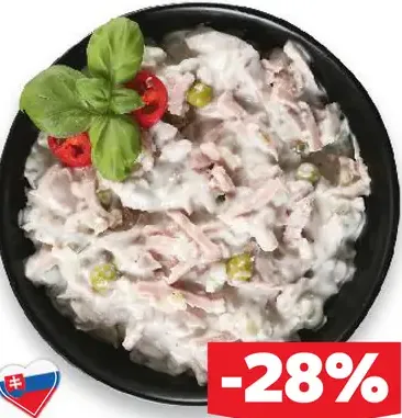 Parížsky šalát s lahôdkovou salámou