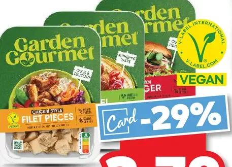 Garden Gourmet filet pieces vegánske