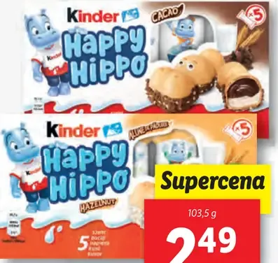 Kinder Happy Hippo oriešková/čokoládová