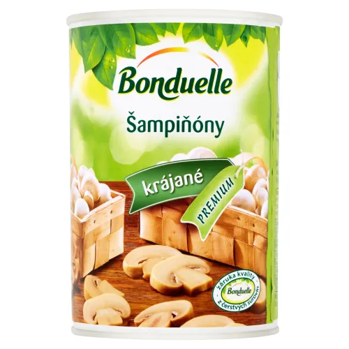 Bonduelle Šampiňóny krájané v mierne slanom náleve