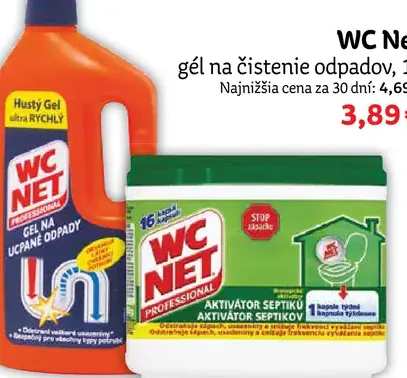 WC Net gél na čistenie odpadov
