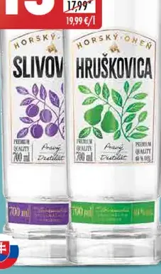 Slivovica / Hruškovica Horský oheň