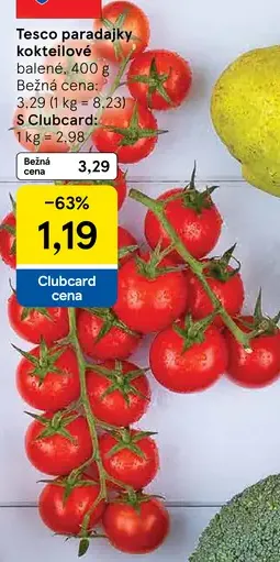 Tesco paradajky kokteilové