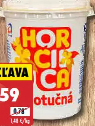 Horčica plnotučná