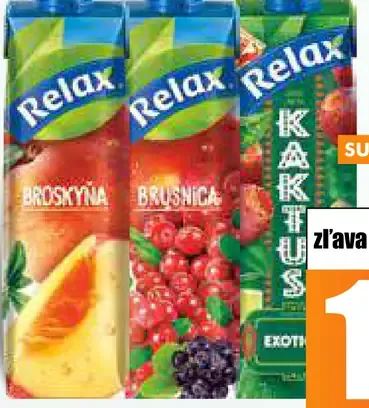 Relax broskyňa, brusnica, jablko