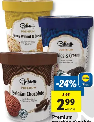 Gelatelli Premium zmrzlinový pohár