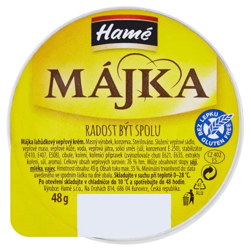 Hamé Májka Lahôdkový bravčový krém