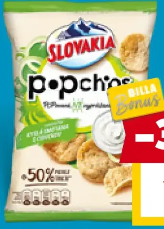 Slovakia Pop Chips rôzne druhy