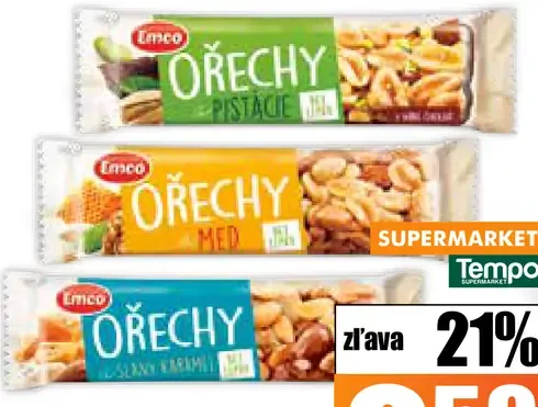 Tyčinka Emco orechy