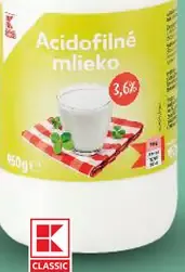 Acidofilné mlieko
