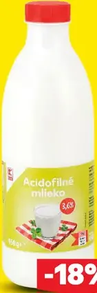 K-Classic acidofilné mlieko