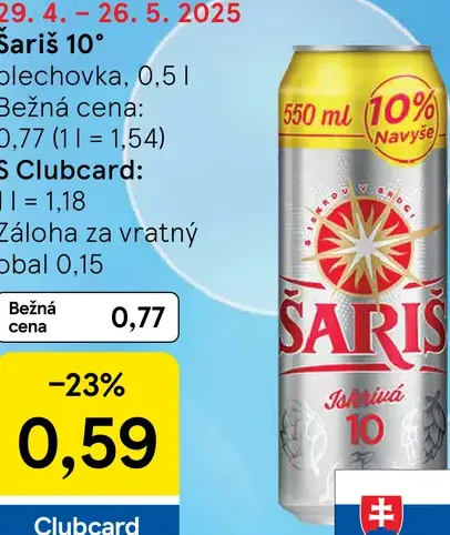 Šariš 10°